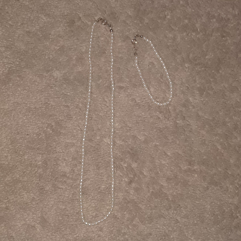 🌟4/$10🌟 Faux pearl necklace & braclet set